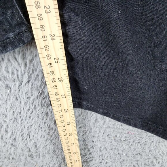 Old Navy Jeans Womens 18 Petite Black Stretch High Rise Curvy Straight - Picture 7 of 13